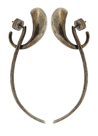 Khaite Cyclone Antique Palladium-plated Drop Earrings - Silver - One Size