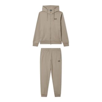 Emporio Armani Training Sets, male, Beige, Size: 2XL Core Identity Tracksuit