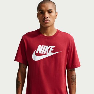 Nike Mens Nike Sportswear T-Shirt in Red | AR5004-613