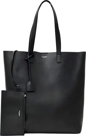 Saint Laurent Black Leather Tote Bag (Pre-Owned)