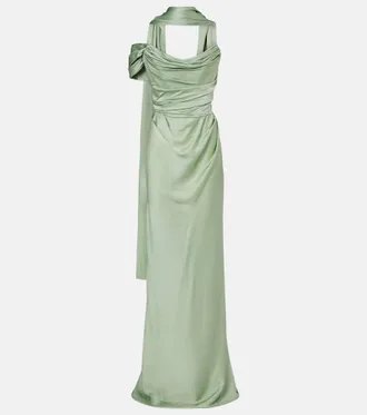 Vivienne Westwood Nova Vixen scarf-detail satin gown