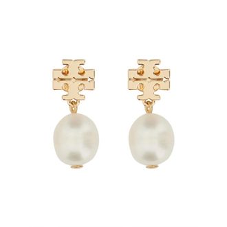 Tory Burch Oorbellen - Dames - Oorbellen - Wit - ONE Size - Accessoires