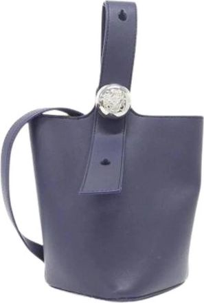 Loewe Pre-owned Bucket Bag - Dames - Vintage Tas - Blauw - ONE Size - Leer - Vintage