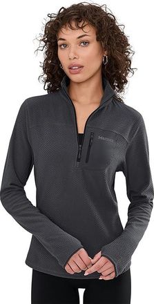 Marmot Airfleece 1/2 Zip Womens Sweater Blackened : LG, Polyester