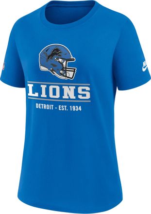 Nike Detroit Lions Sideline Alt Nike Womens Dri-FIT NFL T-Shirt in Blue | 03KQ45AQ9S-TC1