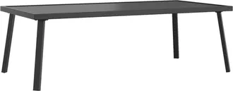 vidaXL Mesa De Centro Para Jard&iacute;n Acero Gris Antracita 110x55x35 Cm Vidaxl