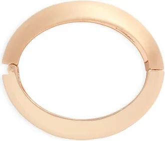 Open Edit Concave Hinge Bangle in Gold at Nordstrom