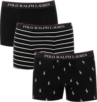 Ralph Lauren Classic Trunk 3-Pack - Heren - Onderbroek - Zwart - S - Katoen - Ondergoed