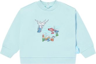 Emporio Armani Kids Sweatshirts, male, Blue, 12 M, Smurf Sweatshirt