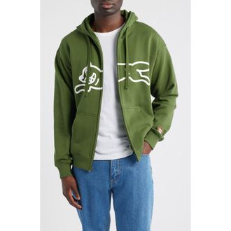 Icecream Zippy Graphic Zip Hoodie in Bronze Green at Nordstrom, Size Xx-Large