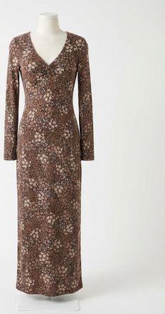 Z Supply Exhale Sable Floral Midi Dress In Black