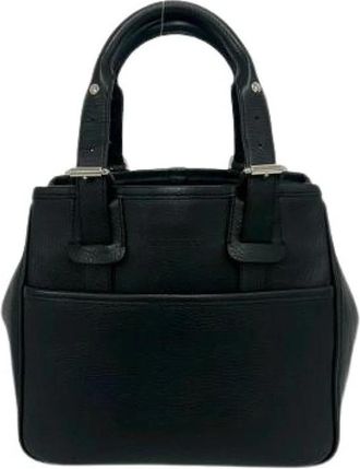 Burberry Pre-owned Leren Tote Bag - Dames - Vintage Handtas - Zwart - ONE Size - Leer - Vintage