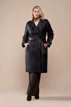 Mart Visser Lyana Leren Jas Donkerbruin Maxi