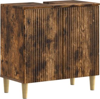 vidaXL Mueble De Lavabo Para Ba&ntilde;o Arnhem Roble Ahumado Vidaxl