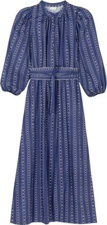 APOF Maya Dress - Dames - Casual kleedjes - Blauw - L - Katoen - Kleedjes
