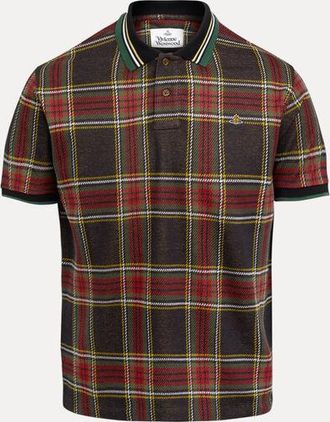 Vivienne Westwood Classic Polo Tartan Piquet Red-green XXL Men