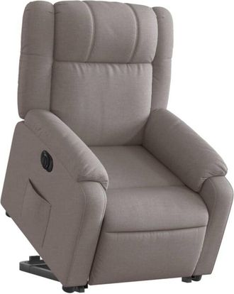 vidaXL Vidaxl - Sill&oacute;n El&eacute;ctrico Reclinable Elevable De Tela Gris Taupe