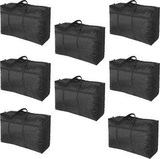 OEM 8 Bolsas Grandes De Almacenamiento De Ropa De 150 Litros, Bolsas De Tela Oxford 600d, Bolsas Negras Para Mudanzas, Ideales Para Edredones Y Mantas