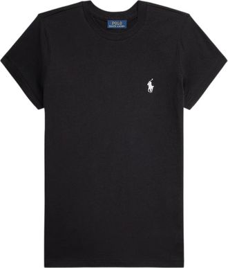 Ralph Lauren Klassiek T-shirt met ronde hals - Dames - T-shirts - Zwart - XS - Katoen - Tops