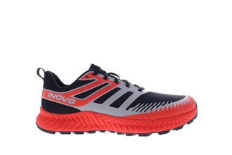 Inov8 Trailfly Mens Trail Running Shoes - Black/Fiery Red/Dark Grey - 10.5 Wide