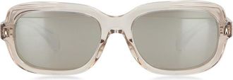 Moncler Suntrap Rectangular Frame Sunglasses