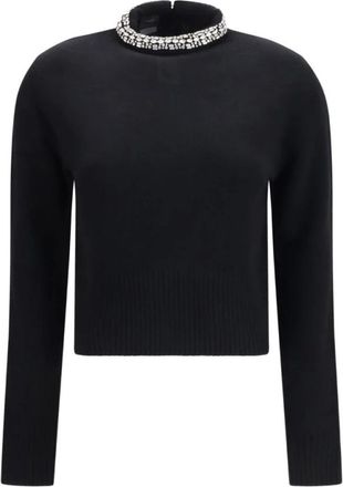Pinko Pinko, Truien & Vesten, Dames, Zwart, S, Nylon, Turtleneck Trui