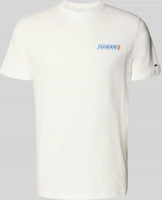 Tommy Jeans Regular Fit T-Shirt aus reiner Baumwolle in Offwhite, Gr&ouml;&szlig;e XXL