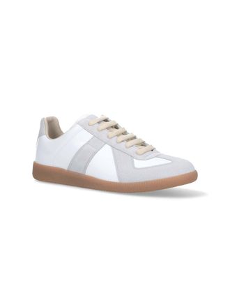 Maison Margiela Panelled Leather Sneaker - White