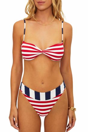 Beach Riot Womens Juno Top In Stripe Red