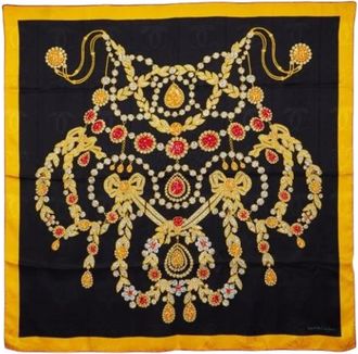 Cartier Pre-owned Scarves, female, Yellow, Size: ONE SIZE Pre-owned Scarf