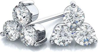 Suzy Levian 14K 0.20 ct. tw. Diamond Cluster Earrings