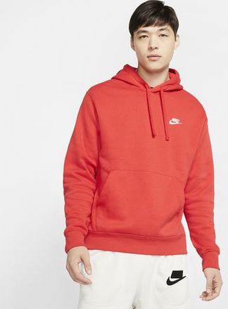 Nike Mens Club Pullover Hoodie - University Red/White Size XXL