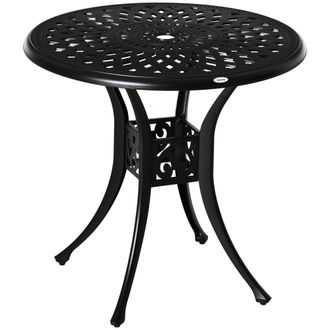 OUTSUNNY Garden Dining Table - Black | TJ Hughes