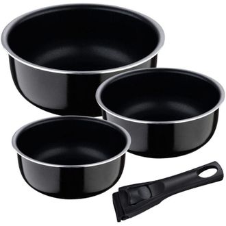 Bergner Set 3 Cazos Click & Cook &Oslash;16 / &Oslash;18 / &Oslash;20 Cm