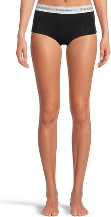 Calvin Klein Underwear Icon Cotton Modal Boyshort Womens Underwear Black : LG (Womens 12-14), Cotton/Elastane/Modal