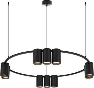 OEM L&aacute;mpara Colgante (c&iacute;rculo) Genesis Black 10xgu10