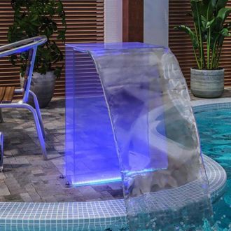 vidaXL Fuente De Piscina Con Led Rgb Acr&iacute;lico 51 Cm Vidaxl