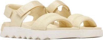 Sorel Viibe WomensHoney White Faux Leather Slingback Sport Sandals ZOGG1730