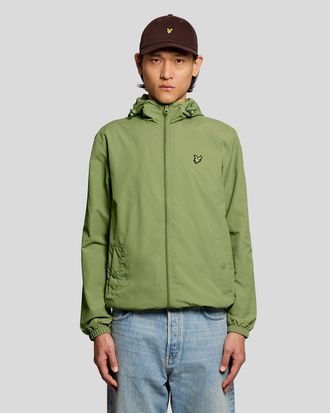 Lyle & Scott Mens Water Resistant Hooded Jacket - Green - Size X-Small