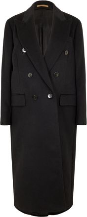 HUGO BOSS Womens Capella 102 Overcoat in Black - Size 14 UK