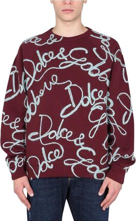 Dolce & Gabbana Sweatshirt - Heren - Sweatshirts - Rood - XL - Hoodies & sweatvesten