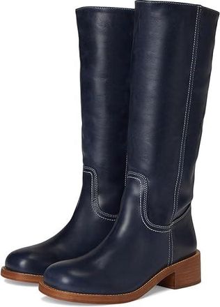 Steve Madden Riggs Womens Boots Navy Leather : 6 M