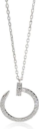 Cartier Pre-Owned Cartier White Gold Diamond Juste Un Clou Pendant