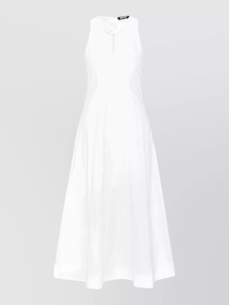 Rotate floral appliqu&eacute; midi dress