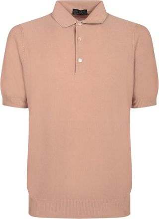 Dell'Oglio Beige Micro Piquet Polo - Heren - Polos - Beige - XL - Tops