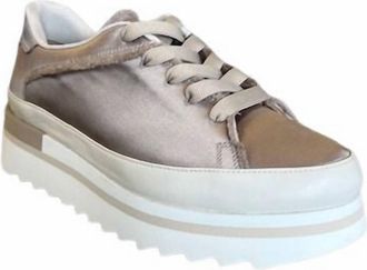 Softwaves Womens Licia Platform Sneakers In Coco Stone