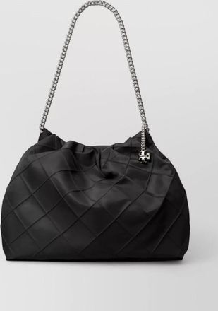 Tory Burch fleming nylon hobo shoulder chain bag