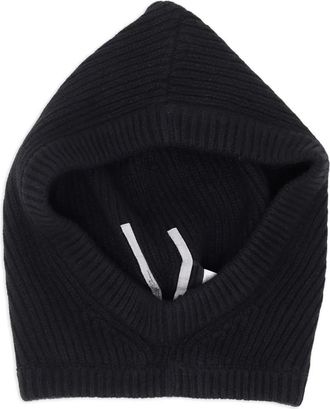 Rick Owens Passamontagna a coste - Nero