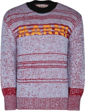 Marni Rondgebreide trui - Heren - Ronde hals truien - Veelkleurig - XL - Truien & Vesten