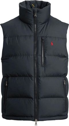 Polo Ralph Lauren Matte mouwloos donsvest - Heren - Jassen - Zwart - Maat: M Nylon